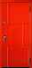 Дверь  Фламенко цвет ral 3020/ral 3020 860х2050 мм вид снаружи